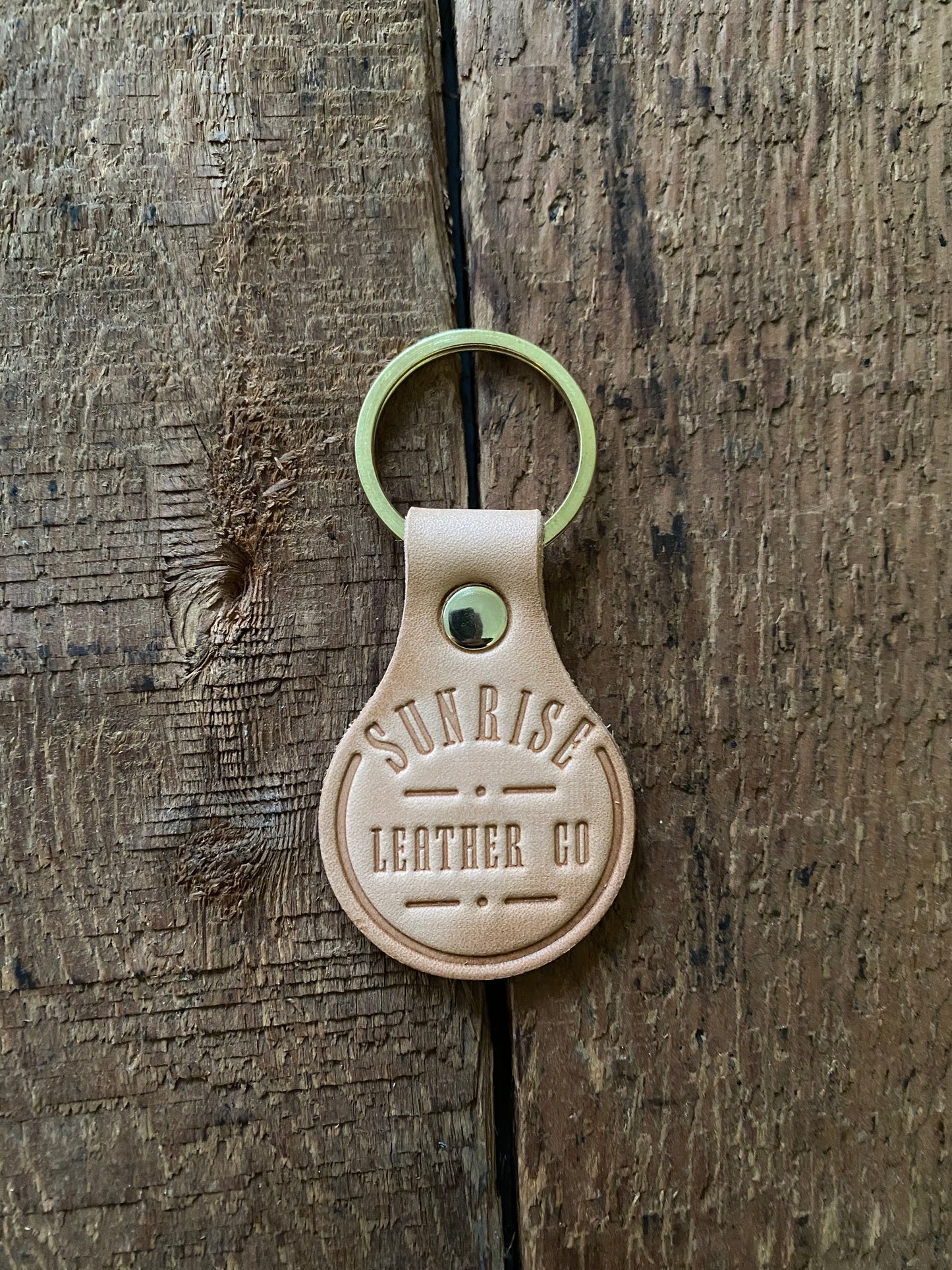 Sunrise Leather Co. Keychain